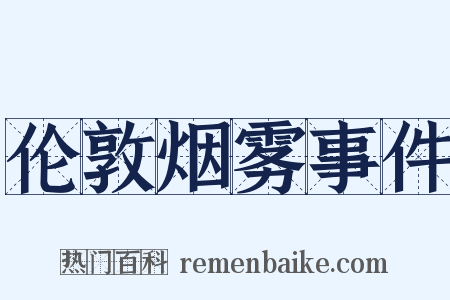 伦敦烟雾事件是什么意思的图片